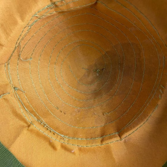 Vintage 60s Green Swirl Hat Genie Dome Birdcage main image 4